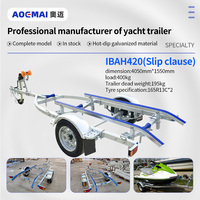 AOMAI Bateau pneumatique de haute qualité pour la pêche avec remorque galvanisée à axe John