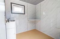 Public Mobile Portable Toilette Extérieure Pliante Construction Chantier Douche Préfabriquée toilette salle de bain