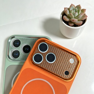 เคสโทรศัพท์มือถือแม่เหล็กแบบด้านคุณภาพสูงสำหรับ iPhone 18 Pro Max 17 16 15 พร้อมเลนส์โลหะป้องกันการกระแทก - Product Image 2