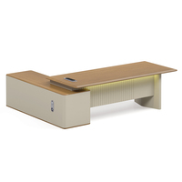 Meubles en bois Offre Spéciale L forme MDF confortable moderne en bois patron directeur PDG Table de bureau exécutif