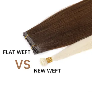 Top Quality Hair Cuticle Intact Genius Weft Hair Extension Seamless Trama Genial Incredible Thin Weft And Soft