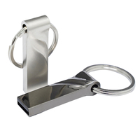 Clé USB Métallique Personnalisée à Prix d'Usine pour Cadeaux d'Entreprise, Clé USB 2.0 Haute Vitesse 8 Go 16 Go 32 Go 64 Go