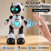 Robot Educativo Inteligente con IA, Juguete con Control Remoto, Recargable por USB, Material Plástico, para Niños de 4 a 6 Años