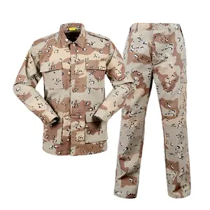 Atacado alta qualidade camuflagem uniforme tático BDU formação exterior uniformes