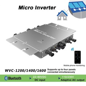 High Efficiency 1400W Aluminum Alloy <b>Sandblasted</b> Housing Micro Inverter IP65 Waterproof 4-Channel MPPT Control - Product Image 5