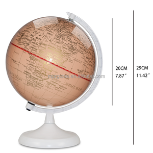 Elegante Penna Parlante con Globo Vintage in Oro Rosa, ABS+Metallo, Mappa Politica Realistica con Realtà Aumentata, Diametro 20cm, per Arredamento Casa e Regalo Ufficio - Product Image 2