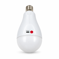 Batterie lithium rechargeable par USB, éclairage d'urgence 20W AC 85-265V 6500K, IP54 étanche, ampoule LED portable E27 pour la maison