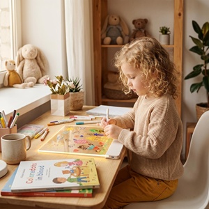 <span class=keywords><strong>Tablette</strong></span> <span class=keywords><strong>lumineuse</strong></span> LED qui brille dans le noir pour enfants - Product Image 3