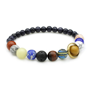 Nueva gran oferta Welwish Children's Stone Star Galaxy <span class=keywords><strong>pulsera</strong></span> ocho pulseras planetarias para aniversario - Product Image 1