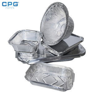 Barquette en aluminium robuste, demi-taille, profonde, pour restaurant, traiteur, buffet, vente en gros, jetable - Product Image 1