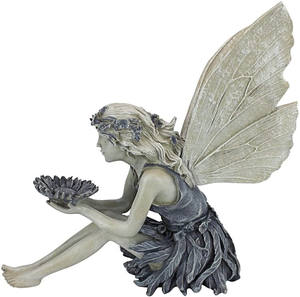 Enfeites de fadas de jardim, decoração ao ar livre, estatueta de anjo, jardim, estátua de fadas, realista, antiga, escultura de artesanato - Product Image 3