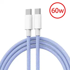 60W Apple Ladekabel 3FT USBC Macaron Geflochtenes Kabel Mehrere Farben erhältlich Schnell ladung mit Fabrik preis