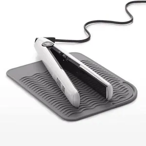 Tapis en Silicone résistant à la chaleur, portable, pour boucler, lisseur, outils de coiffure