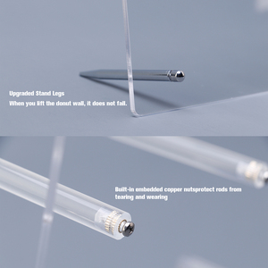 Màn Hình Treo Tường Hình Bánh Donut Bằng Acrylic Trong Suốt Tùy Chỉnh VONVIK, Giá Treo Tường Bánh Donut Hình Bánh Cưới - Product Image 6