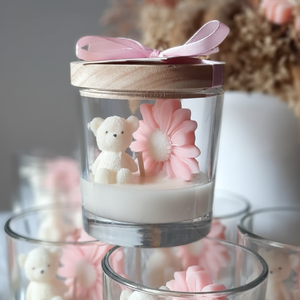 Nến thơm sáp đậu nành hình gấu bông nhỏ, thủy tinh borosilicate, MSDS/CE, quà tặng ngày Valentine - Product Image 6