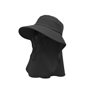 Chapeau de camping en coton léger à design personnalisé, protection solaire, mode estivale, séchage rapide, respirant, imperméable, à large bord, type bob - Product Image 2