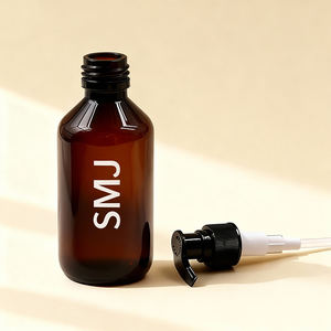 زجاجة شامبو بلاستيكية خضراء شفافة مع مضخة غسول - Product Image 5