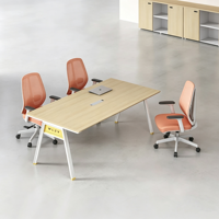 Table de conférence moderne et simple E0, écologique, longue, pour bureau, salle de réunion, réception, formation, travail
