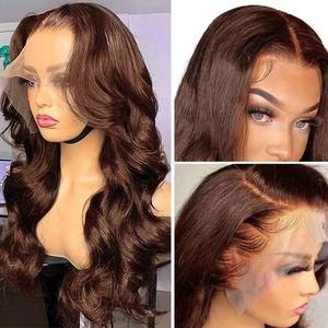 Perruque Lace Front Deep Wave pour femme, avec raie au milieu, petites boucles longues, style ethnique, pour modification de la forme du visage - Product Image 3