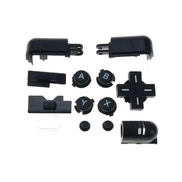 Left Right ABXY D-Pad Full Button Set Replacement for Nintendo DS Lite Game Console Part Triggers Buttons