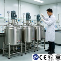 Cuve de Fermentation de Yaourt en Acier Inoxydable 500L 1000L, Fermenteur Laitier de Qualité Alimentaire, à Double Enveloppe, Certifié ASME