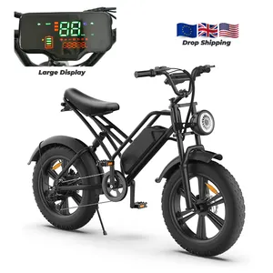 R2 전기 자전거 미국 창고 eBike Pedelec Bicicicleta Electrica 1000w 48v 전기 지방 타이어 오토바이 하이브리드 도시 도로 자전거 광고