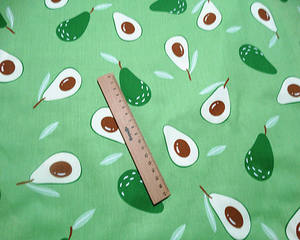 Trendy Schattige Avocado Digitale Bedrukte Katoenen Stof - Product Image 2