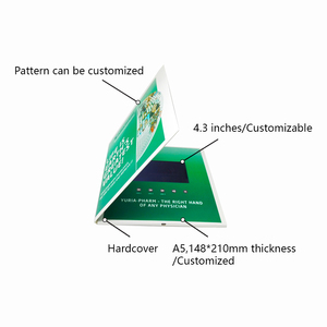 Danh mục kỹ thuật số 4.3 inch <span class=keywords><strong>LCD</strong></span> hiển thị âm nhạc thẻ màn hình cảm ứng thẻ kinh doanh với <span class=keywords><strong>LCD</strong></span> kinh doanh giấy khuyến mãi - Product Image 4