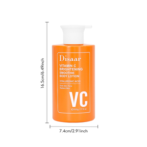 Crème hydratante pour le corps éclaircissante à la vitamine C Disaar avec acide hyaluronique, apaisante, rafraîchissante, pour une peau éclatante, en vrac - Product Image 6