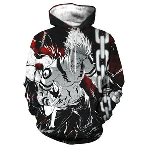 Nuova felpa con cappuccio stampata 3D per uomo di moda Unisex Harajuku Streetwear <span class=keywords><strong>Anime</strong></span> <span class=keywords><strong>felpe</strong></span> con cappuccio Casual Hip Hop Streetwear Pullover - Product Image 3