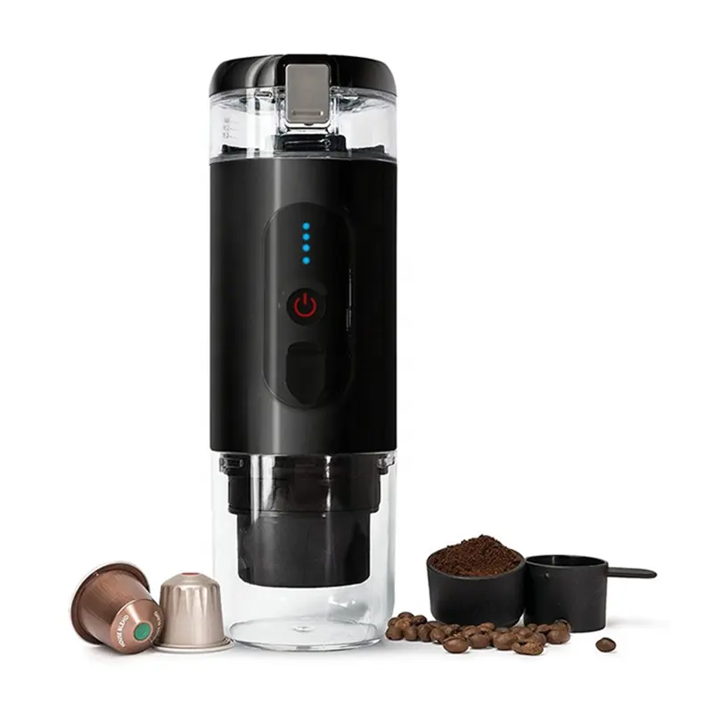 Kaffee maschine kann Wasser Mini Espresso mit Heiz funktion tragbare Espresso maschine erhitzen