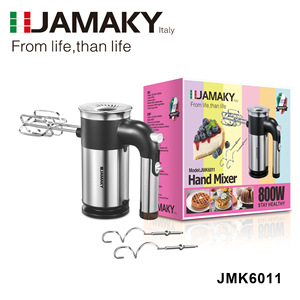 Batteur à main JAMAKY 800W 5 vitesses, fouet et crochet pétrisseur électriques pour usage en cuisine - Product Image 1