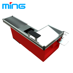 Mostrador de Caja Registradora Eléctrico de Acero de 3600 mm para Tienda de Abarrotes con Cinta Transportadora Antioxidante - Product Image 2