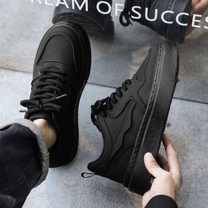 Zapatos Deportivos para Hombre, Estilo Moderno, Transpirables, Versátiles, con Suela Gruesa, Casuales de Verano, con Cordones, Parte Superior de Cuero Genuino - Product Image 4