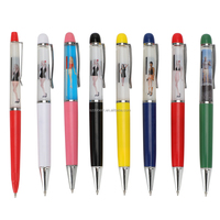Stylo bille en métal durable à encre gel liquide avec panneau coulissant, motif robe de soirée fantaisie pour femme, promotions éphémères