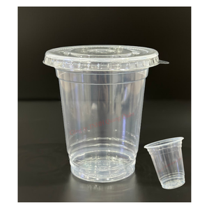 Taza de plástico PP transparente desechable, materiales sostenibles ecológicos, buen precio, bebida de té, uso Quang Quan vietnamita - Product Image 1