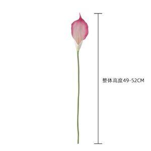 CallaFloral – Nouvelle branche unique de lys artificiel en plastique pour décoration intérieure et mariages – Blanc, Jaune, Rouge Vin, Orange, Violet, Rose - Product Image 4
