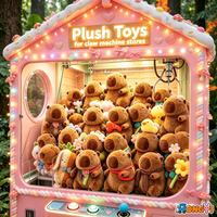 Promotion : Peluche Capybara Mignonne de 4 et 8 pouces, Jouet en Peluche pour Machine à Pinces, Prix d'Arcade, Cadeau pour Enfants