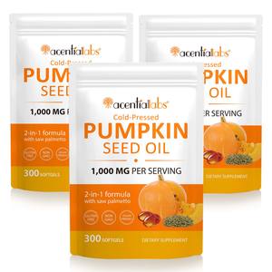 Kürbiskernöl-Kapseln Vitamin- und Nahrungsergänzungsmittel Kürbiskernöl-Supplement mit Sägepalmenextrakt für Haar- und Harnwegsgesundheit - Product Image 5