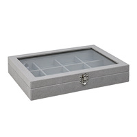 Boîte de présentation de bijoux personnalisée en velours avec logo sur mesure – Boîtes cadeaux pour bagues, boucles d'oreilles, montres, présentoirs, MOQ 500 pièces