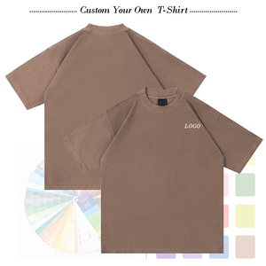 T-shirt Oversize Boxy da Uomo e Donna Personalizzata in Cotone 100% Lavato Acido Effetto Vintage, Girocollo, Anti-piega, 320GSM, Pesante - Product Image 4