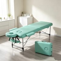 Multifunktionale Tragbare Spa-Massageliege mit Klappbaren Metallbeinen und Höhenverstellung für Schönheitssalons