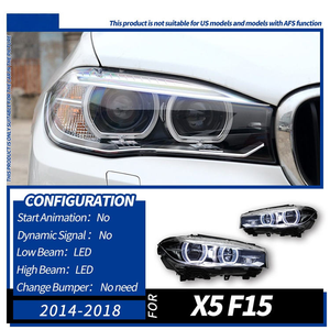 ไฟหน้า LED เลเซอร์ AURON แบบเสียบใช้งานได้ทันที 12V 36W สำหรับ X5 F15 ปี 2014-2018 ไฟหน้ารถยนต์ ไฟเดย์ไลท์ใหม่ ขายส่ง - Product Image 3