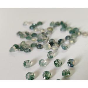 พลอยมอสอาเกตธรรมชาติ 5 มม. 0.456 กะรัต ทรงกลมเจียระไนแบบเหลี่ยมเพชร สำหรับทำเครื่องประดับ - Product Image 3