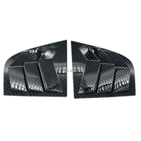 Garnitures de panneau d'obturateur de vitre arrière pour Kia Stinger 2017 2018 2019 2020 2021 2022 2023 2024 2025 en fibre de carbone