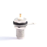 8HEX niquelado para SMA hembra microstrip RF conectores coaxiales 50ohm pared recta conexión a tierra 1P microondas electrónico