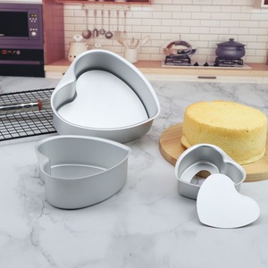 Heart Shaped Springform Pan 4 6 8 Inch Aluminum Alloy Dessert Mold Baking Tool For Cake Making - Product Image 3