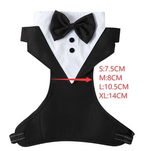 Abbigliamento per Cani: Completo Elegante con Papillon Nero, Camicia da Cerimonia e Pettorina per Animali Domestici - Product Image 6