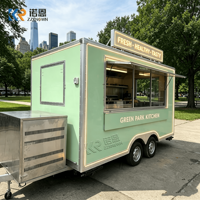 Remorque alimentaire mobile de haute qualité, remorque de restauration rapide, équipement de cuisine commerciale pour la restauration, camion de restauration de poulet frit