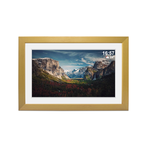 Pros 15,6 "Marcos <span class=keywords><strong>de</strong></span> <span class=keywords><strong>fotos</strong></span> digitales <span class=keywords><strong>de</strong></span> madera Wifi Marco <span class=keywords><strong>de</strong></span> <span class=keywords><strong>fotos</strong></span> digital inteligente Pantalla táctil IPS Rotación automática <span class=keywords><strong>Fotos</strong></span> Videos a través <span class=keywords><strong>de</strong></span> Frameo - Product Image 1